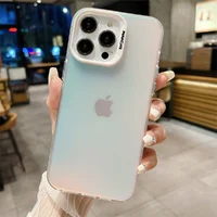 Силиконовый чехол "Laser Acrylic" для iPhone 14 Pro Белый