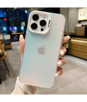 Силіконовий чохол "Laser Acrylic" для iPhone 14 Pro Білий Силіконовий чохол "Laser Acrylic" для iPhone 14 Pro Білий