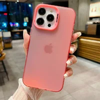 Силиконовый чехол "Laser Acrylic" для iPhone 14 Pro Max Розовый