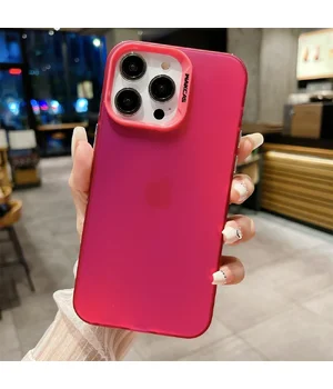 Силиконовый чехол "Laser Acrylic" для iPhone 12 Pro Max Красный