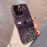 Силиконовый чехол "Bling Shiny" для iPhone 13 Pro Max Черный