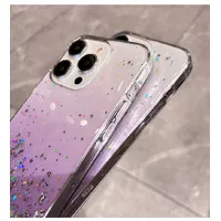 Силиконовый чехол "Bling Shiny" для iPhone 13 Pro Max Фиолетовый