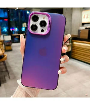 Силіконовий чохол "Laser Acrylic" для iPhone 15 Pro Max Фіолетовий