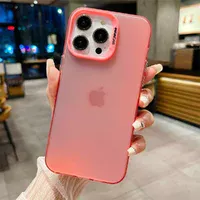 Силиконовый чехол "Laser Acrylic" для iPhone 15 Pro Max Розовый