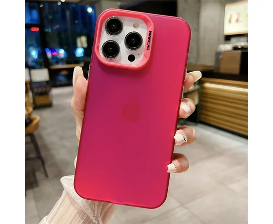 Силиконовый чехол "Laser Acrylic" для iPhone 15 Pro Красный