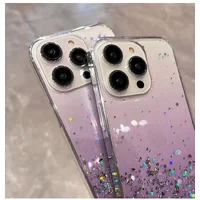 Силиконовый чехол "Bling Shiny" для iPhone 13 Pro Max Фиолетовый