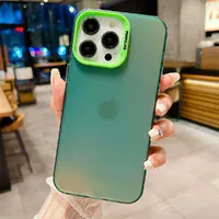 Силиконовый чехол "Laser Acrylic" для iPhone 14 Pro Max Зеленый