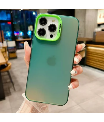 Силіконовий чохол "Laser Acrylic" для iPhone 13 Pro Max Зелений