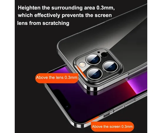 Пластиковый чехол "Transparent Crystal" для iPhone 11 Pro Max Тонированный