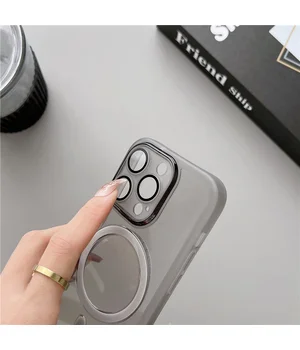 Силиконовый чехол "Transparent Jelly" with MagSafe для Apple iPhone 13 Pro Max Черный