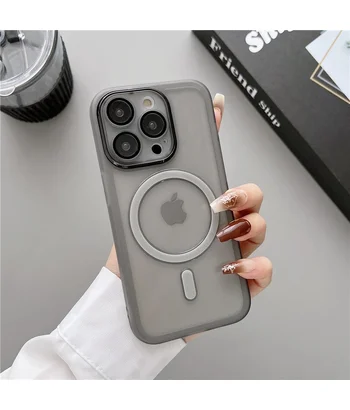 Силіконовий чохол "Transparent Jelly" with MagSafe для Apple iPhone 13 Pro Max Чорний Силіконовий чохол "Transparent Jelly" with MagSafe для Apple iPhone 13 Pro Max Чорний