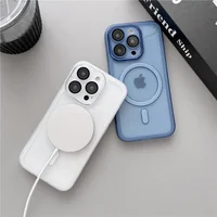 Силиконовый чехол "Transparent Jelly" with MagSafe для Apple iPhone 13 Pro Max Белый