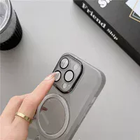 Силиконовый чехол "Transparent Jelly" with MagSafe для Apple iPhone 13 Pro Max Черный