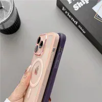 Силиконовый чехол "Transparent Jelly" with MagSafe для Apple iPhone 13 Pro Max Розовый