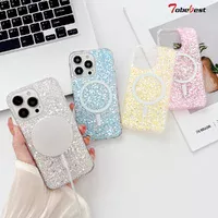 Силиконовый чехол "Luxury Bling" with MagSafe для Apple iPhone 13 Pro Max Золотой