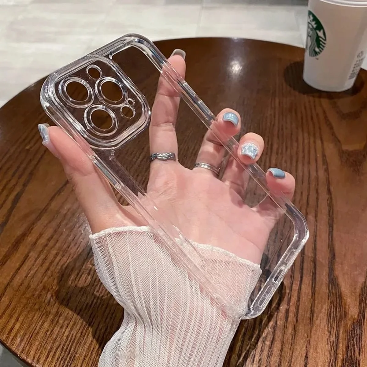 Силиконовый чехол "Crystal TPU" для Apple iPhone 14 Pro Max Прозрачный