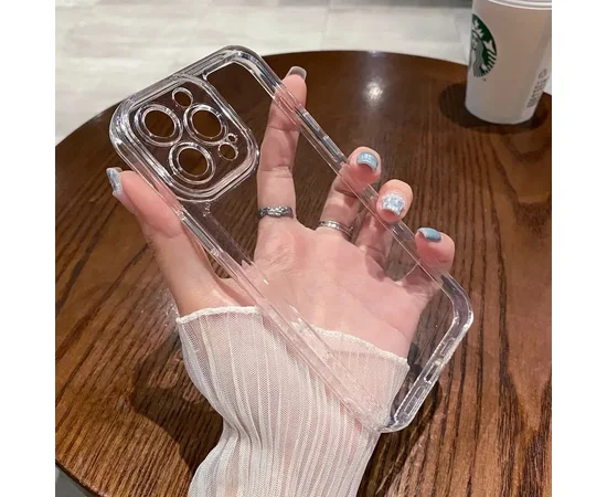 Силиконовый чехол "Crystal TPU" для Apple iPhone 13 Pro Max Прозрачный