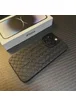 Силиконовый чехол "Luxury Weave" with MagSafe для Apple iPhone 14 Pro Черный