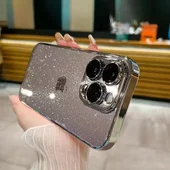 Пластиковий чохол "Bling Transparent" для iPhone 13 Pro Срібний