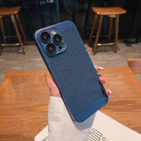 Пластиковый чехол "Dissipate Heat" для iPhone 14 Pro Max Синий