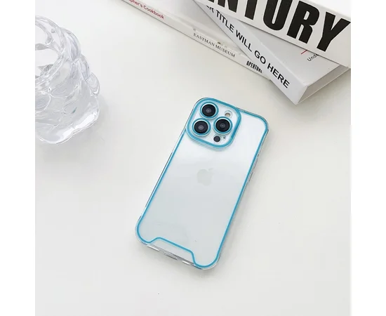 Силиконовый чехол "Neon Cover" для iPhone 14 Pro Синий