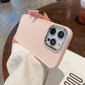 Силиконовый чехол "Candy Electroplate" для iPhone 13 Pro Розовый