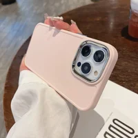 Силиконовый чехол "Candy Electroplate" для iPhone 14 Pro Max Розовый