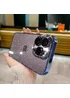 Пластиковый чехол "Bling Transparent" для iPhone 13 Pro Max Синий