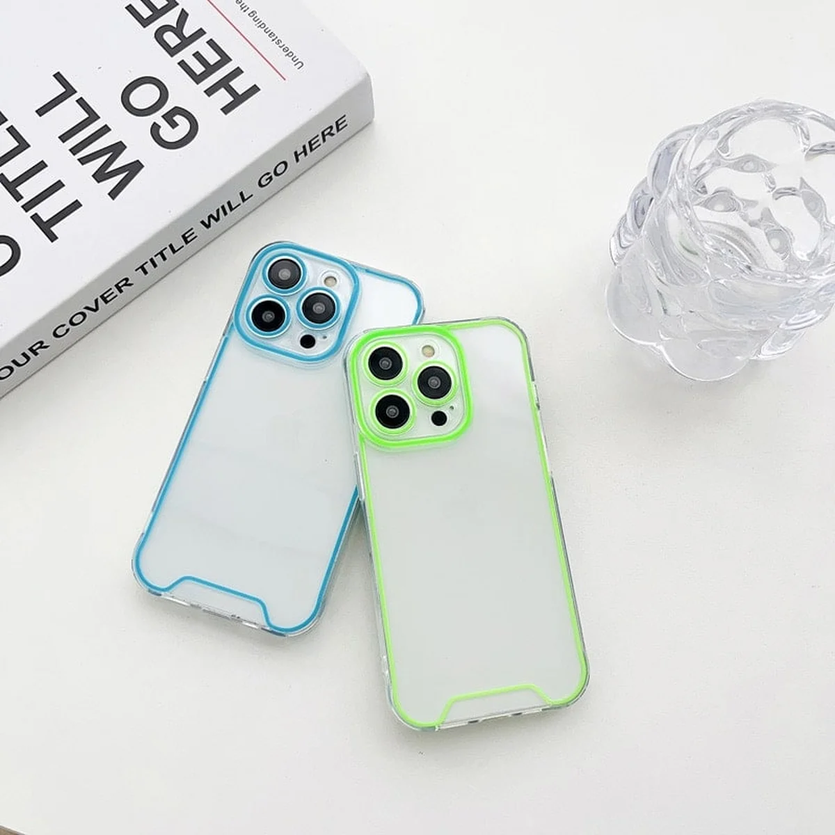 Силиконовый чехол "Neon Cover" для iPhone 14 Pro Max Синий