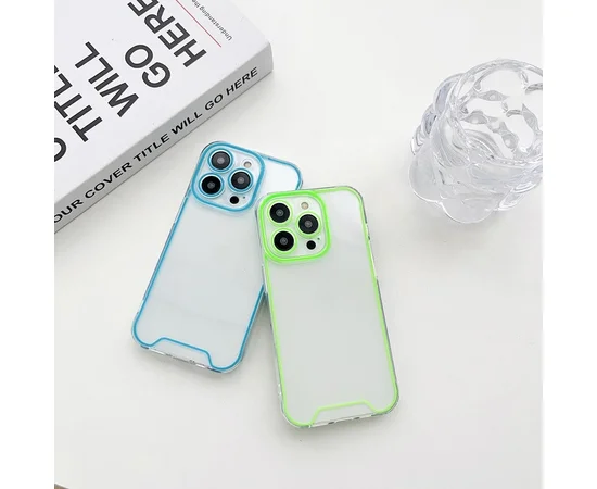 Силиконовый чехол "Neon Cover" для iPhone 14 Pro Синий