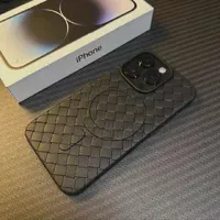 Силіконовий чохол "Luxury Weave" with MagSafe для Apple iPhone 13 Pro Max Чорний