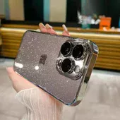 Пластиковий чохол "Bling Transparent" для iPhone 12 Pro Max Срібний