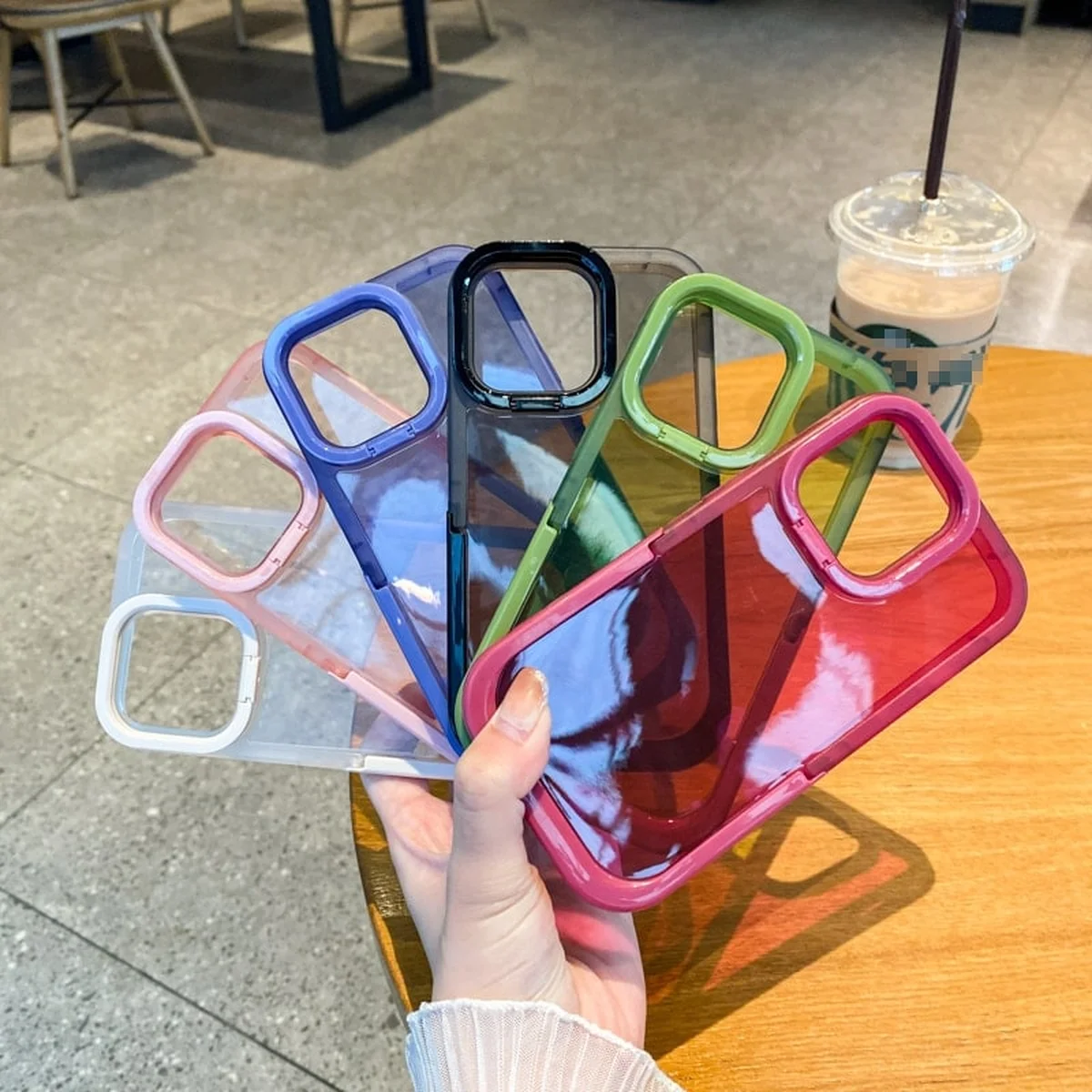 Силиконовый чехол "Invisible Folding" с подставкой для iPhone 14 Pro Max Белый