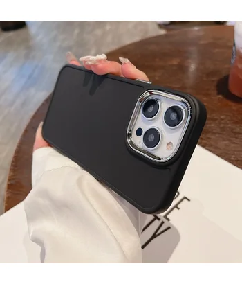 Силіконовий чохол "Candy Electroplate" для iPhone 14 Pro Max Чорний