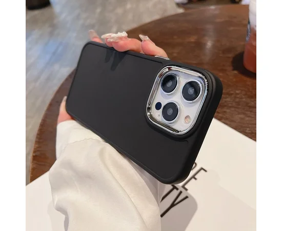 Силіконовий чохол "Candy Electroplate" для iPhone 14 Pro Чорний