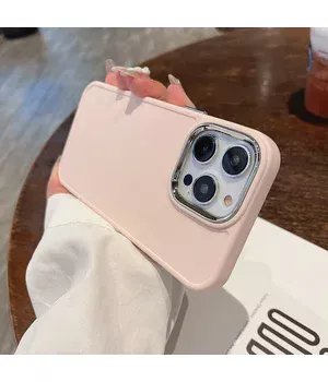 Силіконовий чохол "Candy Electroplate" для iPhone 14 Pro Max Рожевий