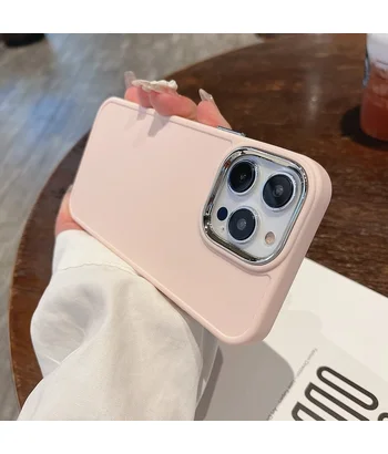 Силіконовий чохол "Candy Electroplate" для iPhone 14 Pro Рожевий
