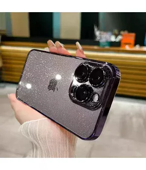 Пластиковый чехол "Bling Transparent" для iPhone 15 Pro Фиолетовый Пластиковый чехол "Bling Transparent" для iPhone 15 Pro Фиолетовый