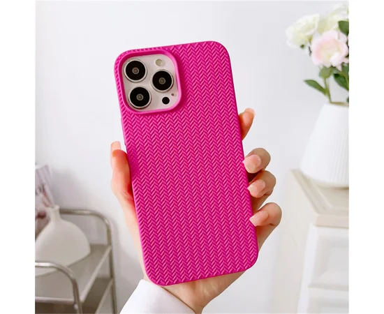 Силиконовый чехол "Candy Solid Color" для iPhone 14 Pro Max Ярко-Розовый