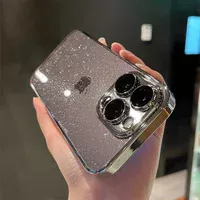 Пластиковый чехол "Bling Transparent" для iPhone 12 Pro Max Серебряный