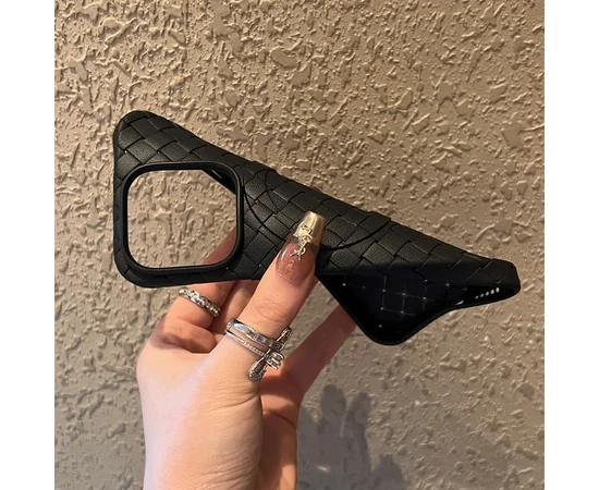 Силіконовий чохол "Luxury Weave" with MagSafe для Apple iPhone 14 Pro Чорний