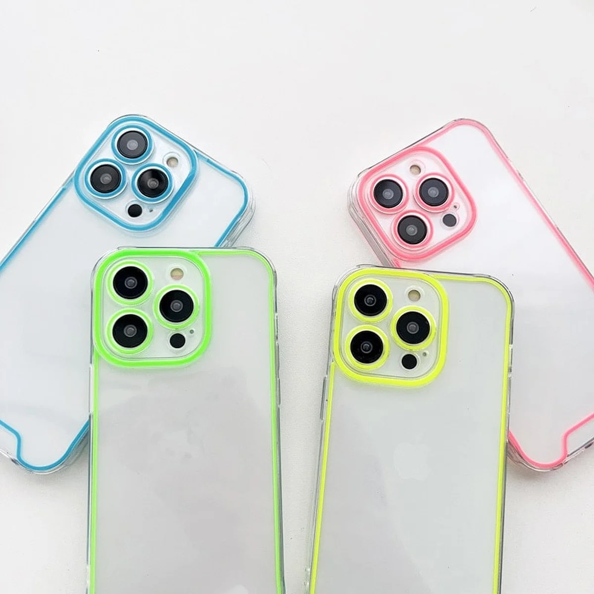 Силиконовый чехол "Neon Cover" для iPhone 14 Pro Max Синий