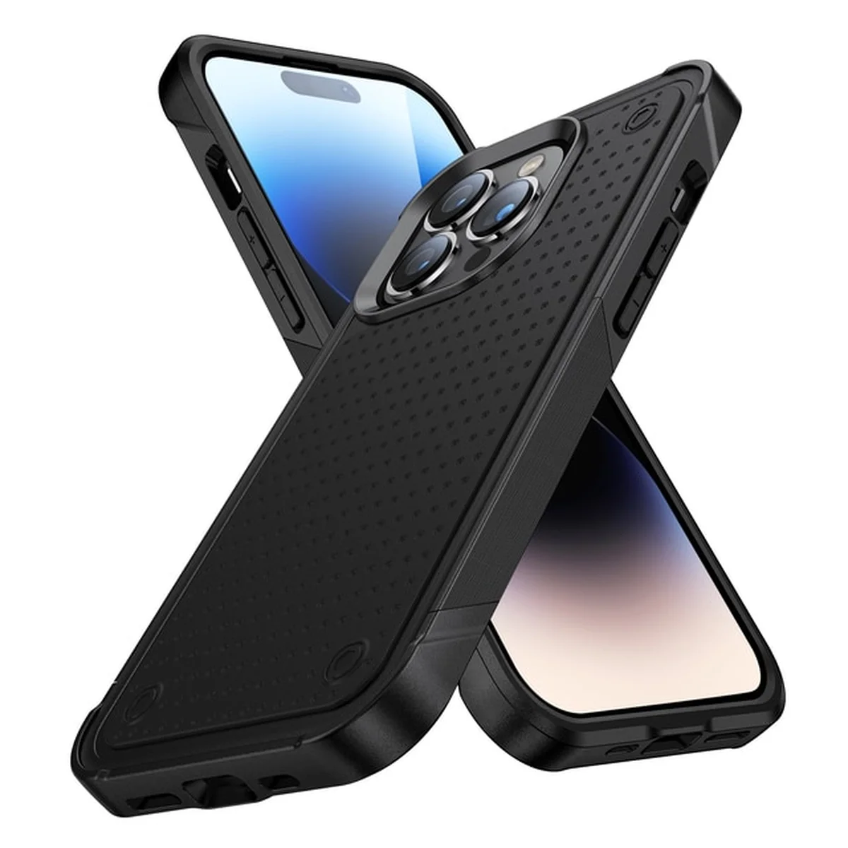 Протиударний чохол "Hybrid Rugged Armor" для iPhone 15 Pro Max Чорний