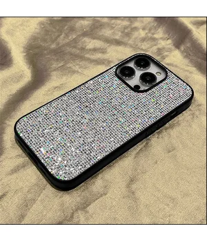 Силиконовый чехол "Bling Sequin" с блестками для iPhone 12 Pro / 12 Белый Силиконовый чехол "Bling Sequin" с блестками для iPhone 12 Pro / 12 Белый