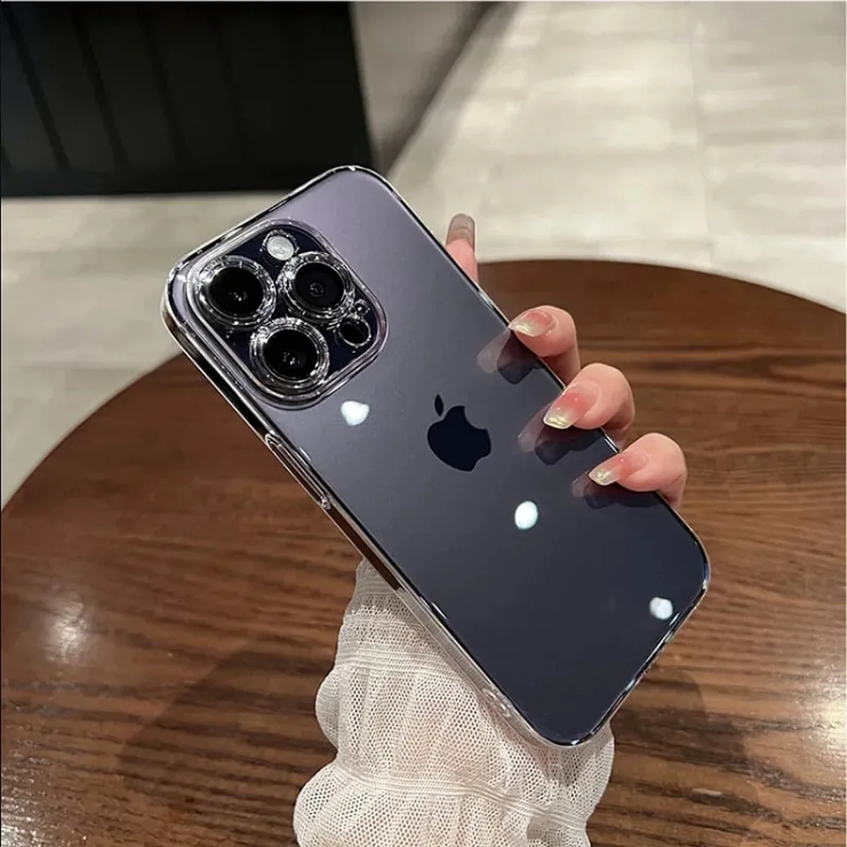 Пластиковый чехол "Transparent Crystal" для iPhone 14 Pro Прозрачный