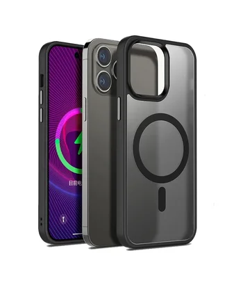 Силіконовий чохол "Silicone Armor" with MagSafe для Apple iPhone 12 Pro Max Чорний