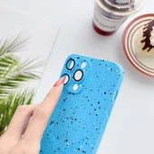 Силиконовый чехол "Silicone Dotted" with MagSafe для Apple iPhone 13 Pro Max Голубой