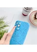 Силиконовый чехол "Silicone Dotted" with MagSafe для Apple iPhone 15 Pro Max Голубой
