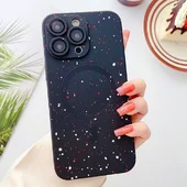 Силиконовый чехол "Silicone Dotted" with MagSafe для Apple iPhone 14 Pro Max Черный
