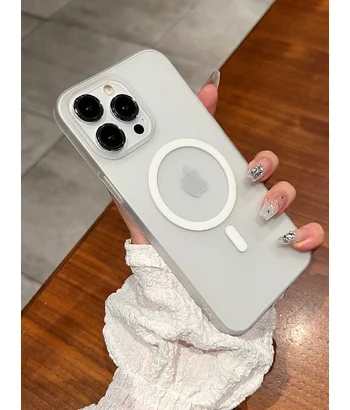 Пластиковий чохол "Luxury Ultra Thin Matte" with MagSafe для Apple iPhone 14 Pro Білий Пластиковий чохол "Luxury Ultra Thin Matte" with MagSafe для Apple iPhone 14 Pro Білий